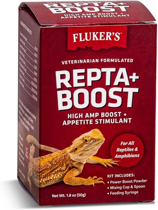 Fluker's Repta Boost, Insectivore and Carnivore High AMP Boost Reptile Supplement, 50gm