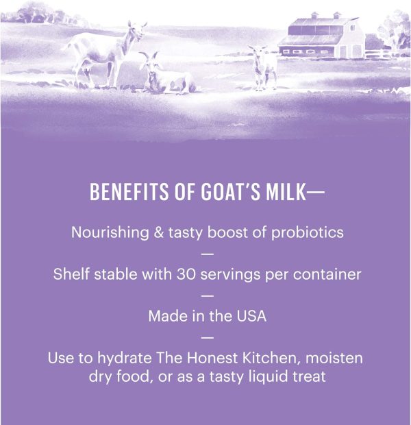 The Honest Kitchen Instant Goat's Milk with Probiotics for Dogs and Cats 5.2 oz - Image 3