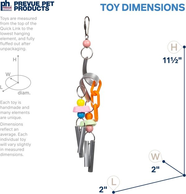 Prevue Pet Products Sound & Movement Chime Time Cyclone Bird Toy 62161 - Image 2