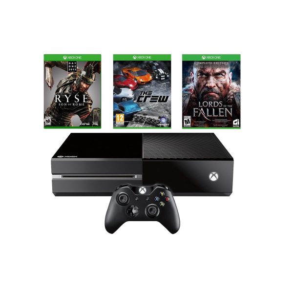 Microsoft Xbox One 1TB 3 Game Bundle - Ryse: Son of Rome, The Crew, and Lords of the Fallen (Renewed)