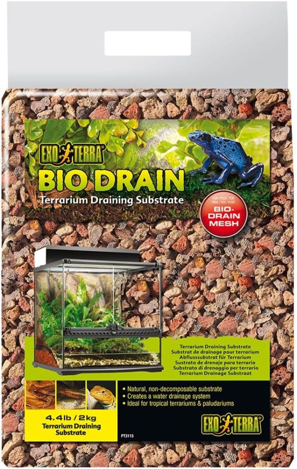 Exo Terra BioDrain Terrarium Substrate for Aquarium, 4.4-Pound