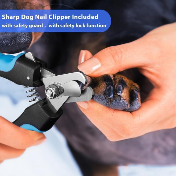 YABIFE Dog Nail Grinder, Dog Nail Trimmers and Clippers Kit, Super Quiet, Rechargeable, for Small Large Dogs Cats Toenail Claw Grooming,3 Speeds, 1 Extra Grinding Wheel - Image 6