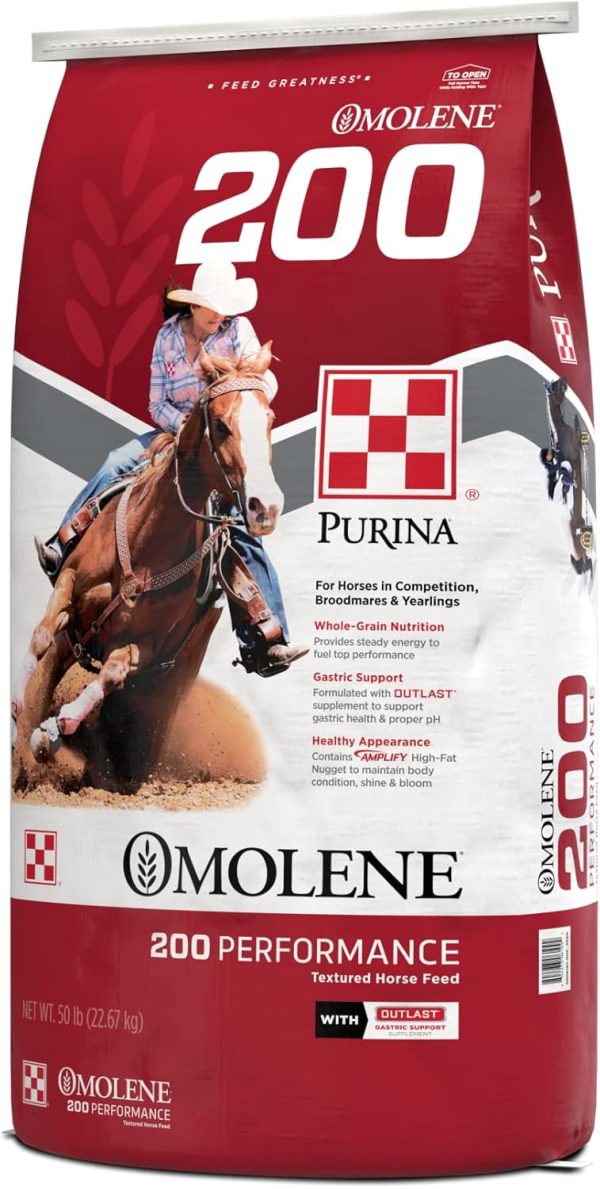 Purina® | Omolene #200® Performance Horse Feed | 50 pounds (50 lb) Bag - Image 4