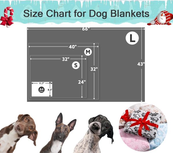 Stuffed® Premium Soft Dog Blanket Washable, 40"x32" Cat Blanket for Indoor Cats Large Medium Small Dog Gifts (Grey) - Image 5