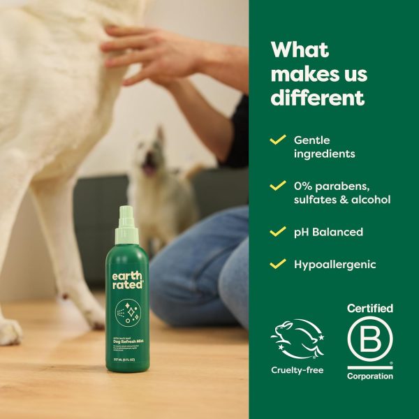 Earth Rated Dog Deodorizing Spray, Conditioning & Odor-Eliminating Dog Perfume, for All Coat Types, Refreshing White Tea & Basil Scent, 8 oz. - Image 7