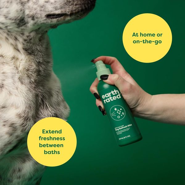 Earth Rated Dog Deodorizing Spray, Conditioning & Odor-Eliminating Dog Perfume, for All Coat Types, Refreshing White Tea & Basil Scent, 8 oz. - Image 2