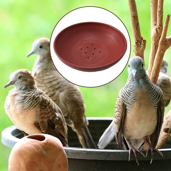 Bird Breeding Nest, Pigeon Hatching Bowl, Pigeon Quail Dove Nesting Bowl Pet Cage Supplies, Red - Image 2