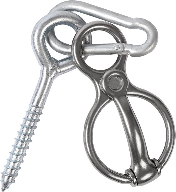 Blocker tie Ring for Horses,Horse tack and Supplies Horse Accessories,Horse tie Ring Prevents Horses from Pulling Back Sturdy Stainless Steel - Image 6