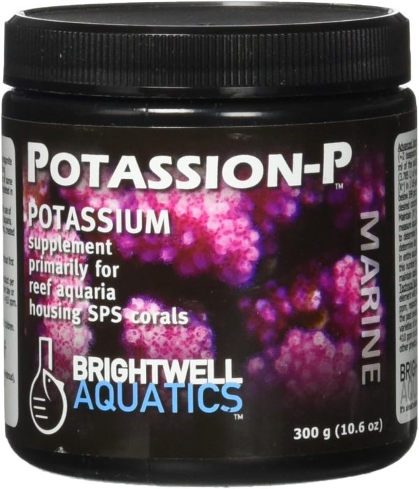 Brightwell Aquatics Potassion-P, potassium supplement primarily for reef aquaria housing SPS corals, 10.6oz (300g)