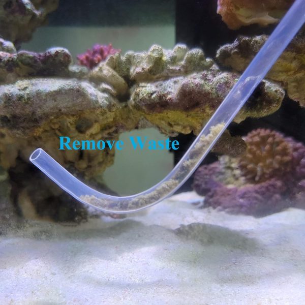 Aquarium Coral Feeder Fish Feeder Waste Clean Tool Manual Cleaner Water Changer Fish Tank Cleaning Tool Siphon Dropper Waste Remover Aquatic Bottom Feeder Pipette Aquarium - Image 3