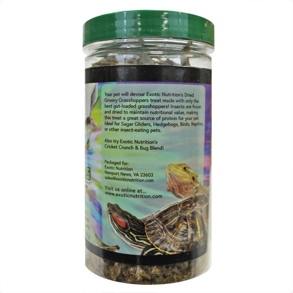 Groovy Grasshoppers - All Natural Healthy High Protein Insect Treat - Chickens, Birds, Hedgehogs, Bluebirds, Reptiles, Sugar Gliders, Opossums, Skunks, Lizards, Fish, Turtles, Amphibians (2.8 oz.) - Image 5