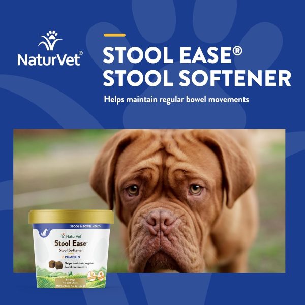 NaturVet – Stool Ease for Dogs – 40 Soft Chews – Helps Maintain Regular Bowel Movements – Enhanced with Sugar Beet Pulp, Flaxseed & Psyllium Husk – 40 Day Supply - Image 4