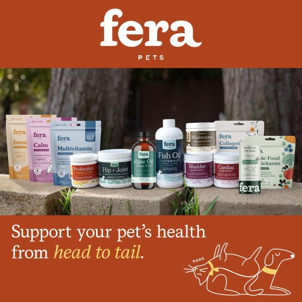 Fera Pet Organics Probiotics for Dogs & Cats - Vet Created - Cat & Dog Probiotic Supplement - 12 Strains & Prebiotics for Pet’s Digestion - 60 Scoops​ - Image 6