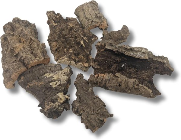 Cork Bark Bits - for Orchids, Airplants, Reptiles, Frogs, Springtails, Isopods, Terrariums, and Crafts (3)