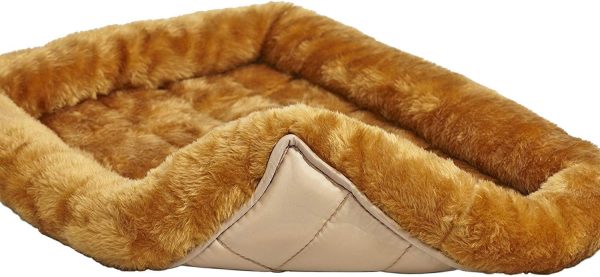 MidWest Homes for Pets Cinnamon 18-Inch Pet Bed w/ Comfortable Bolster | Ideal for Small Breeds & Fits an 18-Inch Crate | Easy Maintenance Machine Wash & Dry - Image 5