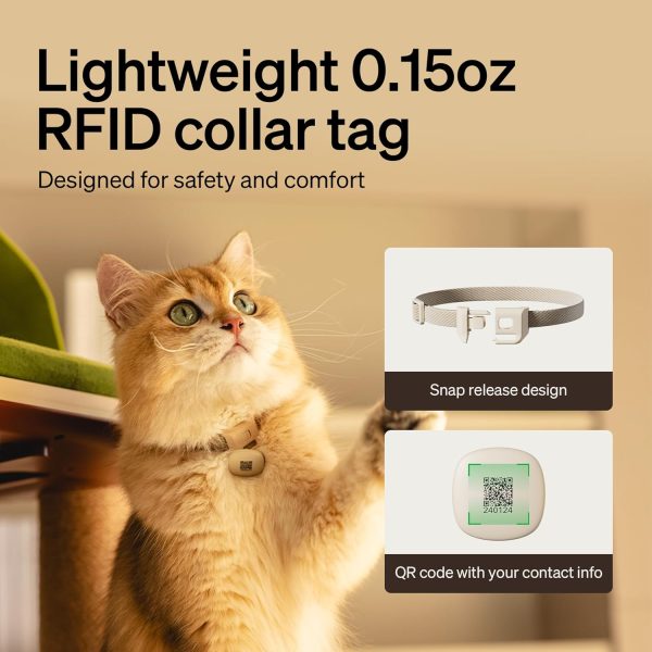 PETLIBRO Upgraded RFID Automatic Cat Feeder, 5G Wi-Fi Automatic Pet Feeder, 3L Auto Cat Feeder App Control with Light Collar Tag, Tag Activated One Automatic Cat Food Dispenser 1-10 Meals Control - Image 8