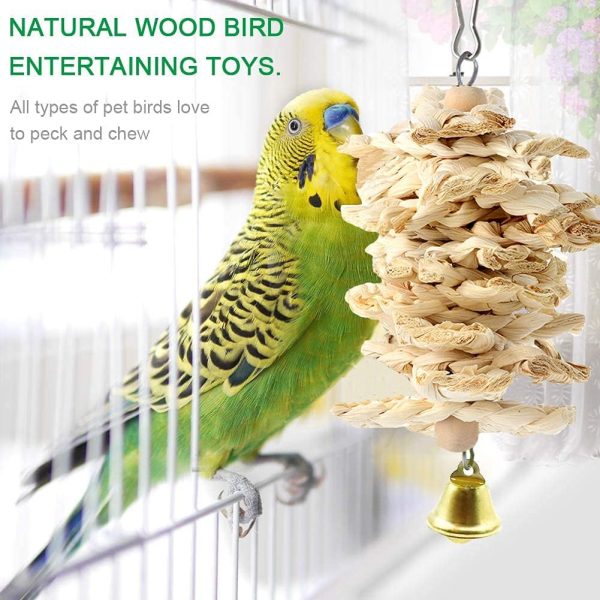 Parrot Toys Swing Hanging,18 Pieces Bird Cage Accessories Toy Perch Ladder Chewing Hammock for Parakeets,Cockatiels,Lovebirds,Conures,Budgie,Macaws,Lovebirds,Finches and Other Small Pets - Image 4