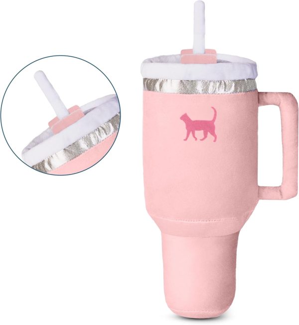 Kitty Cup Tumbler Cat Toy – Cute Cat Toy with Catnip, Crinkle Cat Toys for Cat Birthdays or Christmas, Funny Cat Toys for Kittens (Pink Peach Dust) - Image 9