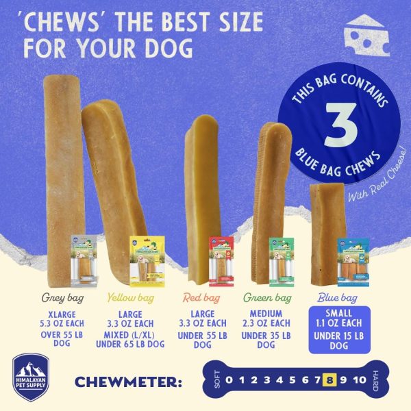 Himalayan Dog Chew Original Yak Cheese Dog Chew, 3 Small Sticks, 1.1 oz, Gluten Free, Healthy Dog Treats, Grain & Lactose Free 100% Natural, Long Lasting Dog Chews for Dogs Under 15 lbs - Image 3