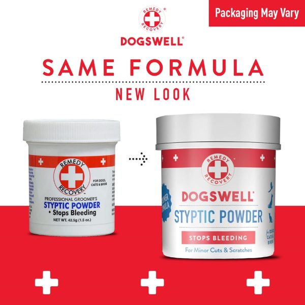 DOGSWELL Remedy Recovery Styptic Blood Stopper Powder for Dogs & Cats 1.5 oz. Container - Image 3