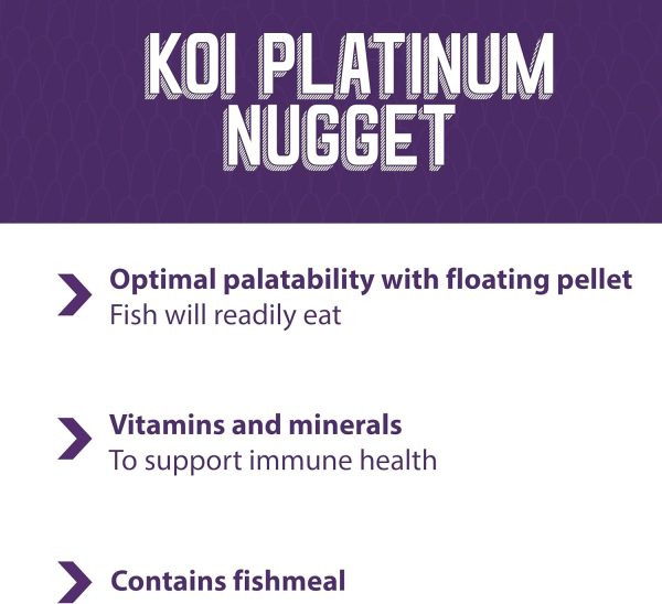 Mazuri Koi | Platinum Nuggets Nutritionally Complete Koi Fish Food | for Medium Koi - 3.5 Pound (3.5 lb.) Bag - Image 4