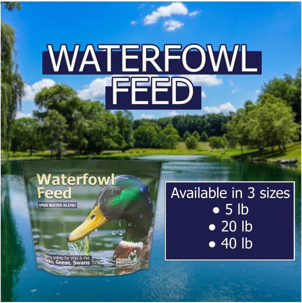 Natural Waterscapes Waterfowl Feed | Floating Pellets for Duck, Swan, Goose | 5 lb Resealable Bag | Use for Wild Duck, Pet Duck - Image 9