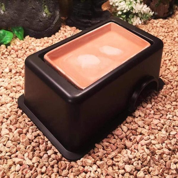 Tfwadmx Reptile Hide Box, Gecko Hideout and Cave with Water Supply for Lizards Snakes Leopard Gecko Spiders Frog - Image 4