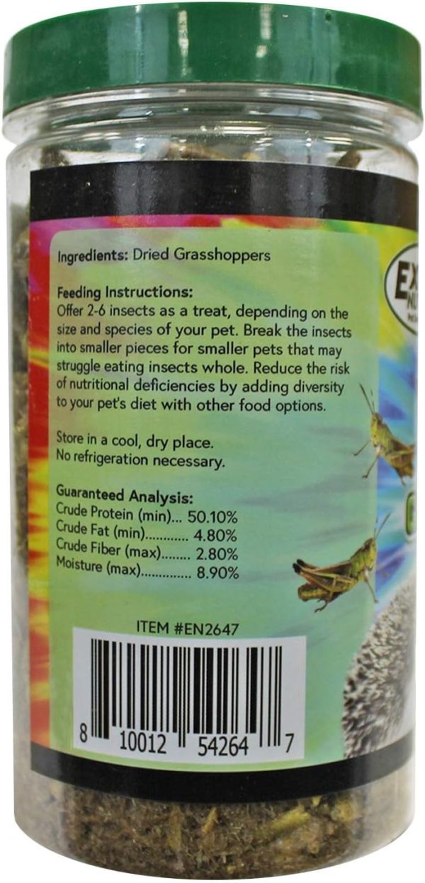 Groovy Grasshoppers - All Natural Healthy High Protein Insect Treat - Chickens, Birds, Hedgehogs, Bluebirds, Reptiles, Sugar Gliders, Opossums, Skunks, Lizards, Fish, Turtles, Amphibians (2.8 oz.) - Image 4