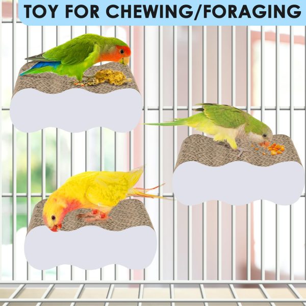 KATUMO Bird Perch Conure Cage Stand Parakeet Shredder Foraging Toys Cockatiel Platform for Small Parrots Conure Cockatiel Lovebird Parrotlet Finch - Image 6