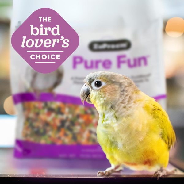 ZuPreem Pure Fun Bird Food, Parakeet, Budgie, Parrotlet, Dove, Seed and Pellet Blend for Small Birds, Food Mixer Topper, Enriching Variety, Made in USA, Bird Seed, Parakeet Food, Budgie Food (S, 2 lb) - Image 5