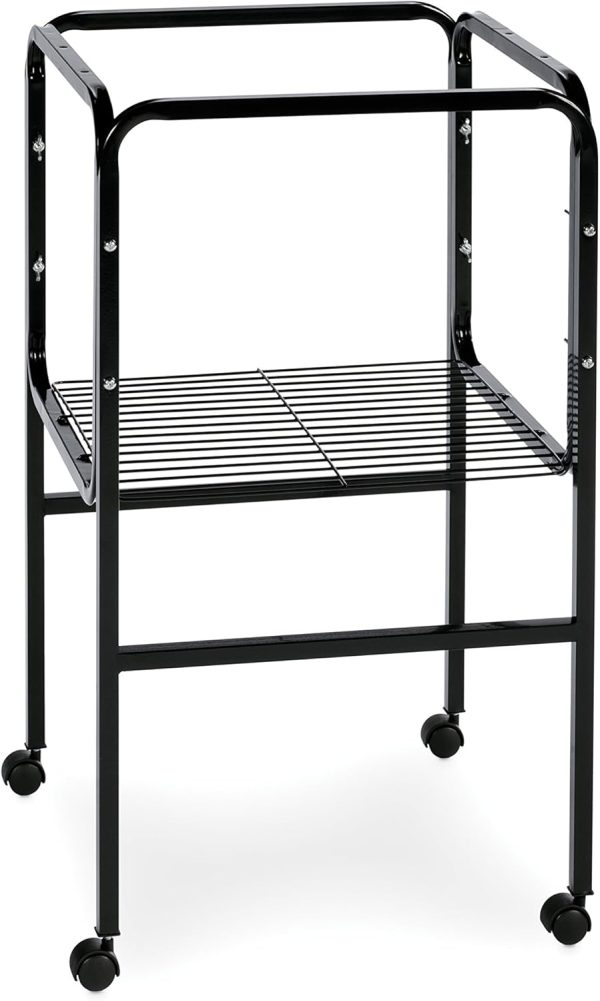 Prevue Pet Products Bird Cage Stand with Shelf, Black (SP445BLK)