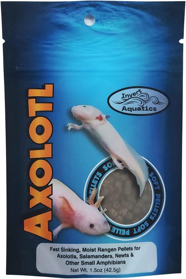 Soft Pellets for Axolotls - Moist Sinking Diet for Axolotl, Newts, Salamanders & Other Small Amphibians (1.5 oz (42.5g))