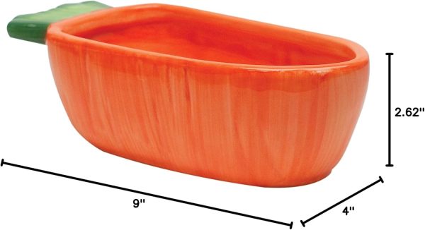 Kaytee Vege-T-Bowl Carrot 7.5 inches,Green - Image 5