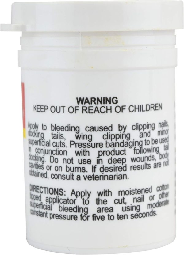 Miracle Care Kwik Stop Styptic Powder For Dogs, Cats, and Birds, Fast-Acting Blood Stop Powder For Pets, Quick Stop Bleeding Powder For Dog Nail Clipping and Minor Cuts, 0.5 oz. - Image 6