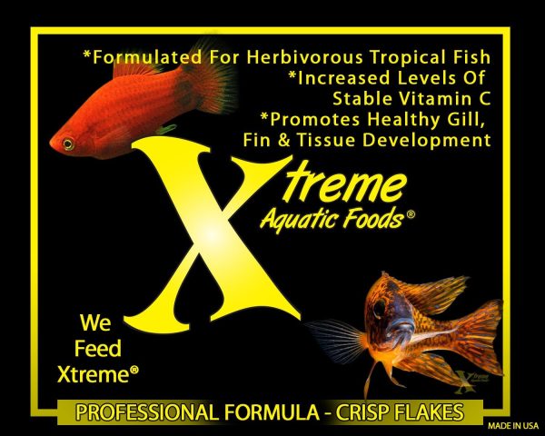 Xtreme Community Crave Flake - Krill & Spirulina Blend for Vibrant Colors, Immune Support and Digestive Health, Tropical & Freshwater Fish Nutrition – Premium Community Aquarium Food (8oz) - Image 2