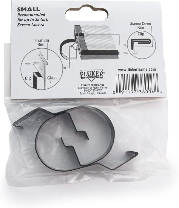 Fluker's Metal Screen Cover Clip for Reptile Terrariums - Image 3