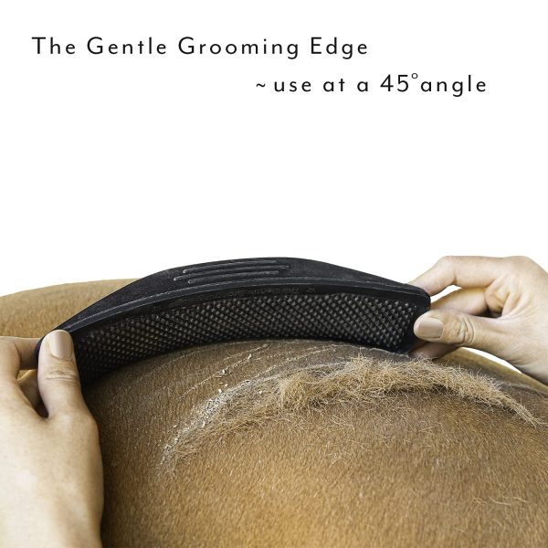 StripHair Gentle Groomer - Original for Horses Dogs 6-in-1 Shedding Grooming Massage (Black) - Image 5