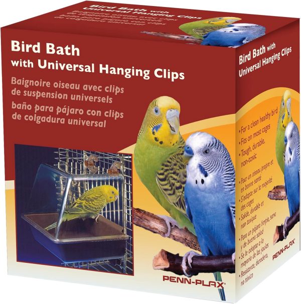 Penn-Plax Clip-On Bird Bath – Attaches to Most Birdcages – Perfect for Parakeets, Lovebirds, Parrotlets, Finches, Canaries, and Other Small Birds – Brown - Image 6