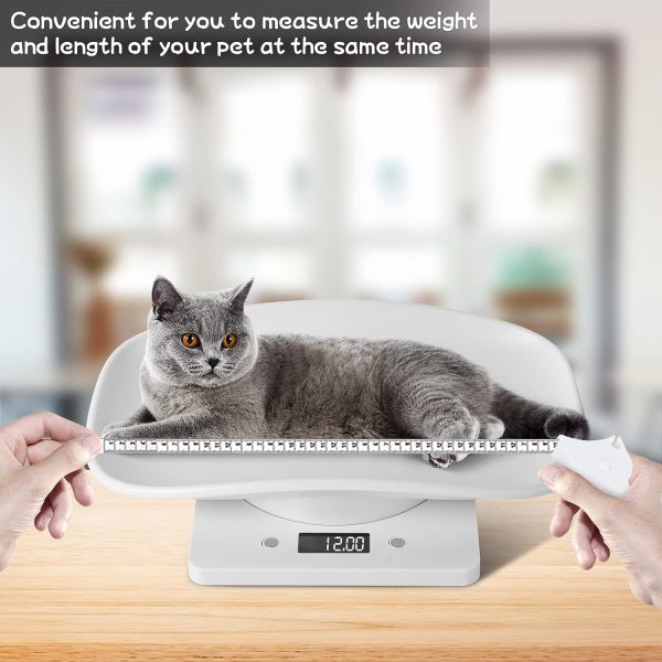 Digital Pet Scale, Puppy Scales for Weighing, Newborn Puppy Whelping Supplies, Accurate Small Animal Scale for Puppies/Kitten/Dog/Cat/Hedgehog, Multi-Function LCD Scale, Max 22lb,11.4inch - Image 7