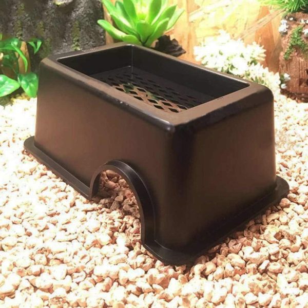 Tfwadmx Reptile Hide Box, Gecko Hideout and Cave with Water Supply for Lizards Snakes Leopard Gecko Spiders Frog - Image 3