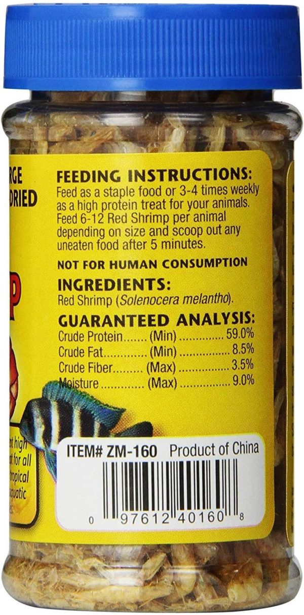 Zoo Med 2 Pack of Large Sun-Dried Red Shrimp, 0.5 Ounces Each, Treat for Large Tropical Fish and Aquatic Turtles - Image 2