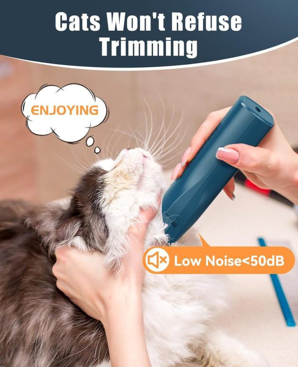 oneisall Pet Clipper for Cat Matted Hair, Pet Shaver for Cats Quiet Pet Hair Clippers Cordless Cat Clippers for Matted Hair Cat Clippers for Long Hair - Image 4