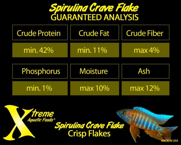 Xtreme Community Crave Flake - Krill & Spirulina Blend for Vibrant Colors, Immune Support and Digestive Health, Tropical & Freshwater Fish Nutrition – Premium Community Aquarium Food (8oz) - Image 3