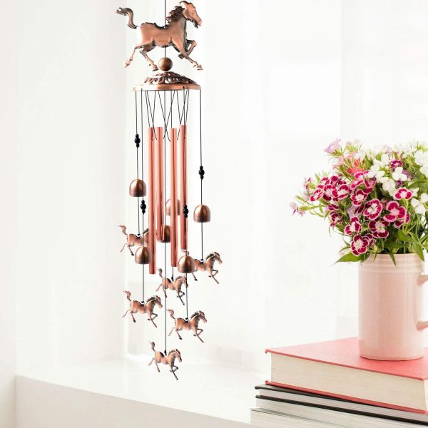 Horse Wind Chimes, Copper Wind Chime, Wind Chimes Outdoor, Horse Gifts, Garden Decor, Yard Decor, Garden Gifts, Memorial Wind Chime, Luck Wind Chime, Gifts for Friends - Image 2