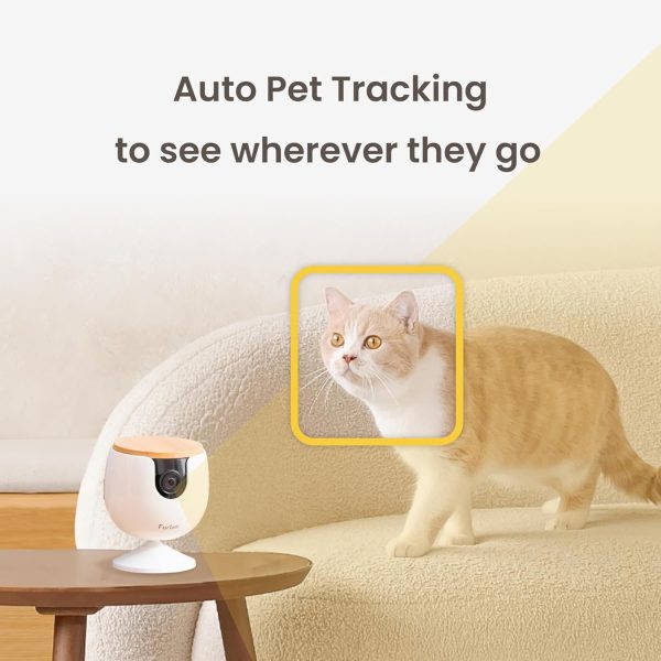 Furbo Mini New Pet Camera: Home Security Camera with Barking or Meowing Alerts, Cat or Dog Camera with Phone App, Smart Home Indoor Cam with 2-Way Speaker and Night Vision (No Subscription Required) - Image 5