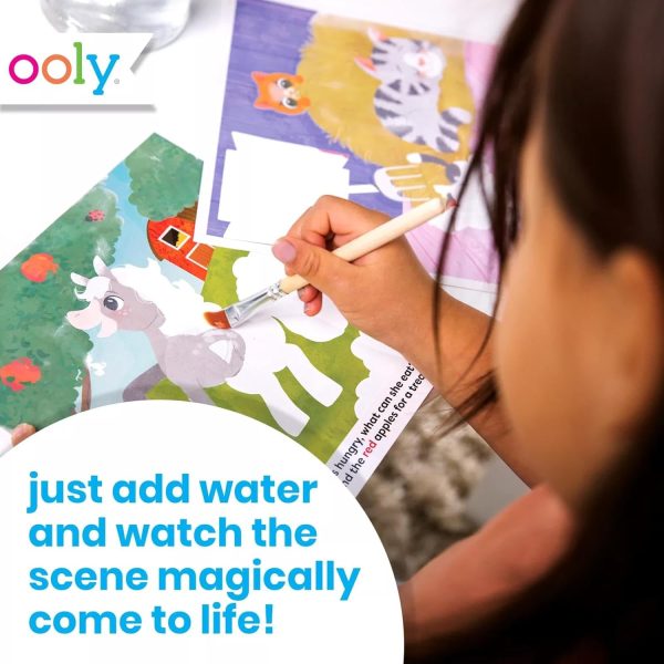 Ooly Water Amaze -Includes 12 Reveal Boards & Brush, Reusable Water Reveal Pads for Kids, Water Coloring Books for Toddlers, Paint with Water Books for Toddlers 2+ [Baby Animals] - Image 3