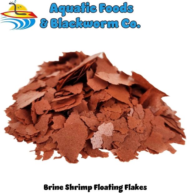 Aquatic Foods Inc. Brine Shrimp Flakes for Freshwater Cichlids, Angels, Tetras, Guppies, Marine Tangs, Butterflies, Angelfish, Anthias, Clown Fish. WL…2-lbs Poly Bag - Image 3