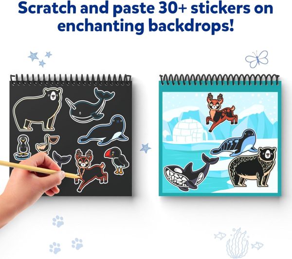 Skillmatics Magical Scratch Art Book for Kids - Animals, Craft Kits, Stocking Stuffers, DIY Activity & Stickers, Christmas Gifts for Toddlers, Girls & Boys Ages 3, 4, 5, 6, 7, 8 - Image 5