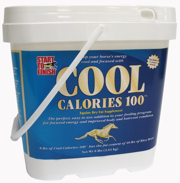 Manna Pro Cool Calories 100 | Equine Dry Fat Supplement for Healthy Weight Gain | 8 Pounds