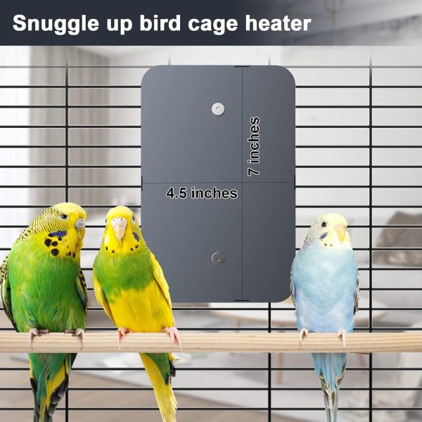 Fenocran Indoor Bird Heater Pad, USB Bird Warmer Heater, Bird Heater for Parakeets 4.5" X 7" - Image 2